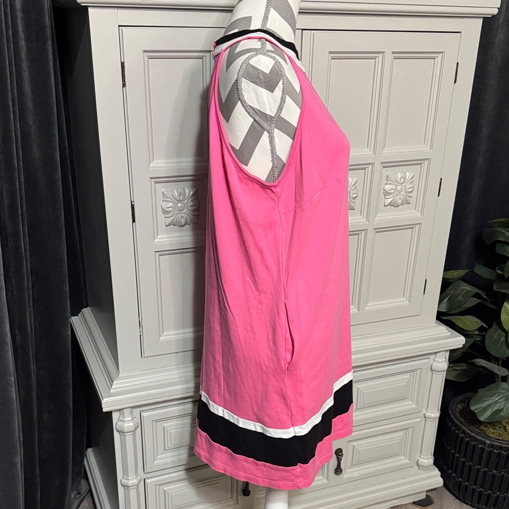 Pink & Black Halter Shift Dress - City Knits by New York & Company Size XL - Picture 7 of 12